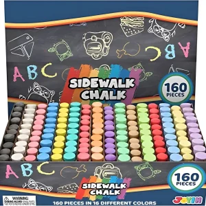 160 PCS Sidewalk Chalks Set for Outdoor