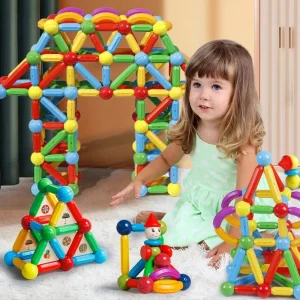 136pcs Magnetic Constructor Blocks Set