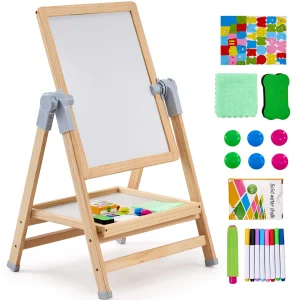 SucceBuy Standing Magnetic Drawing Board WordPad Art Easel with Painting Accessories